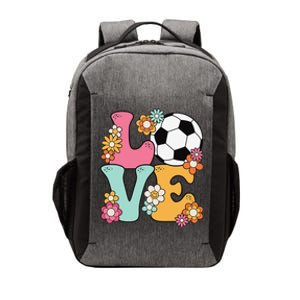 Groovy Soccer Love Cute Soccer Lover Vector Backpack