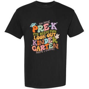 Groovy So Long Prek Look Out Kindergarten Back to School Garment-Dyed Heavyweight T-Shirt