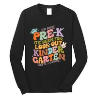 Groovy So Long Prek Look Out Kindergarten Back to School Long Sleeve Shirt