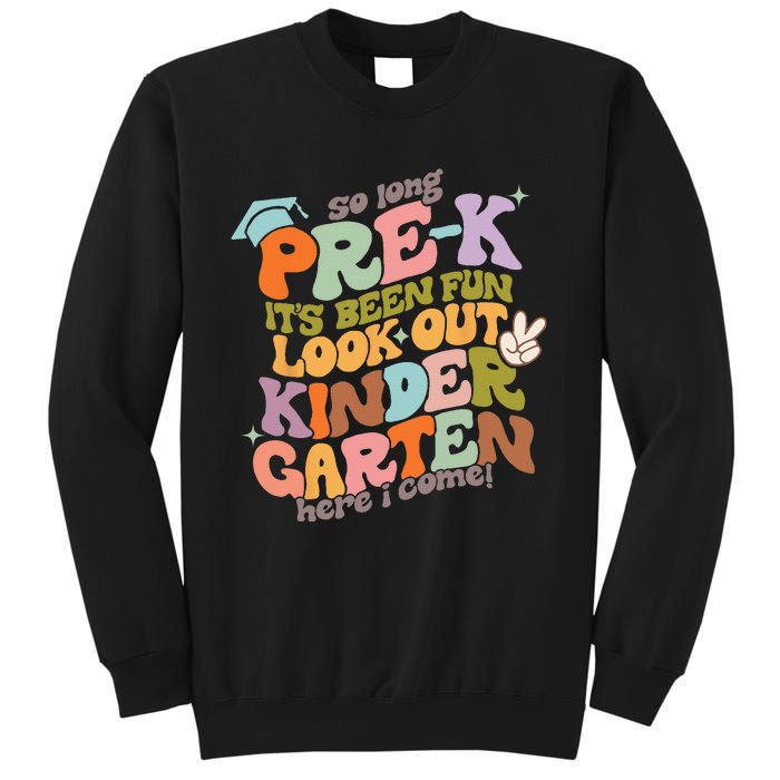 Groovy So Long Prek Look Out Kindergarten Back to School Sweatshirt