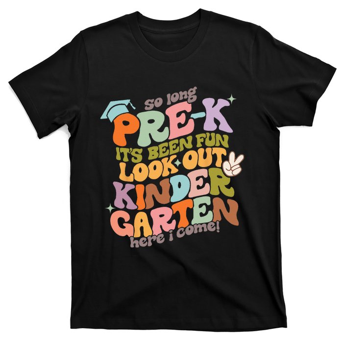 Groovy So Long Prek Look Out Kindergarten Back to School T-Shirt