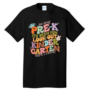 Groovy So Long Prek Look Out Kindergarten Back to School Tall T-Shirt