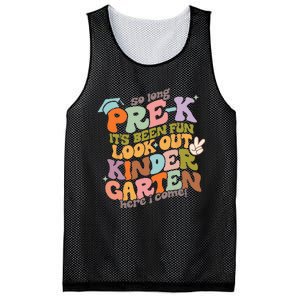 Groovy So Long Prek Look Out Kindergarten Back to School Mesh Reversible Basketball Jersey Tank