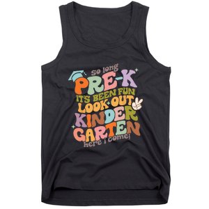 Groovy So Long Prek Look Out Kindergarten Back to School Tank Top