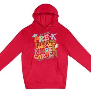 Groovy So Long Prek Look Out Kindergarten Back to School Premium Pullover Hoodie