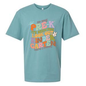 Groovy So Long Prek Look Out Kindergarten Back to School Sueded Cloud Jersey T-Shirt