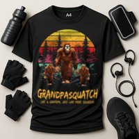 Grandpa Squatch Like A Grandpa Just Way More Squatchy Retro Cooling Performance Crew T-Shirt