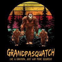 Grandpa Squatch Like A Grandpa Just Way More Squatchy Retro Cooling Performance Crew T-Shirt