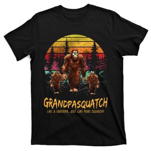 Grandpa Squatch Like A Grandpa Just Way More Squatchy Retro T-Shirt