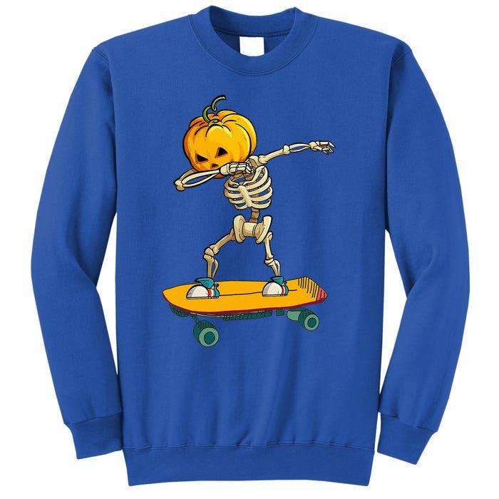 Ghost Skateboard Lazy Halloween Costume Funny Skateboarding Sweatshirt