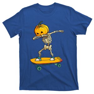 Ghost Skateboard Lazy Halloween Costume Funny Skateboarding T-Shirt