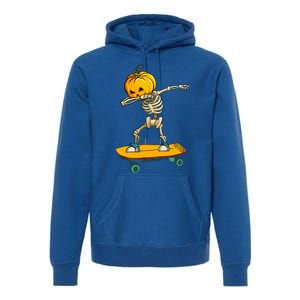 Ghost Skateboard Lazy Halloween Costume Funny Skateboarding Premium Hoodie