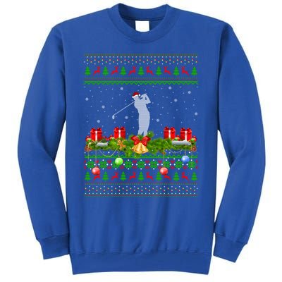 Golf Sports Lover Xmas Santa Ugly Golf Christmas Meaningful Gift Tall Sweatshirt