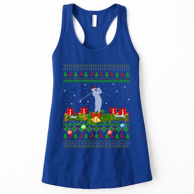 Golf Sports Lover Xmas Santa Ugly Golf Christmas Meaningful Gift Womens Tank Top