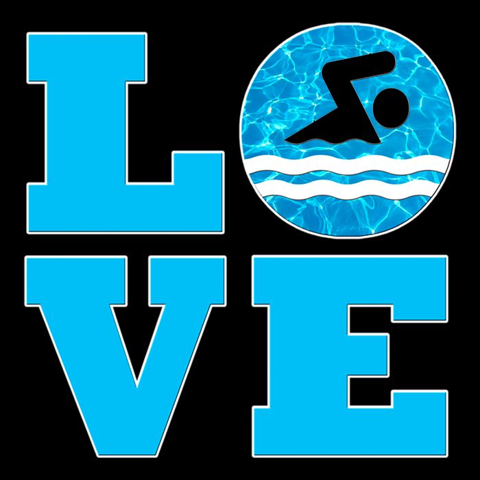 Gift Swim Love For Swimmers & Swimming Flatbill Hat