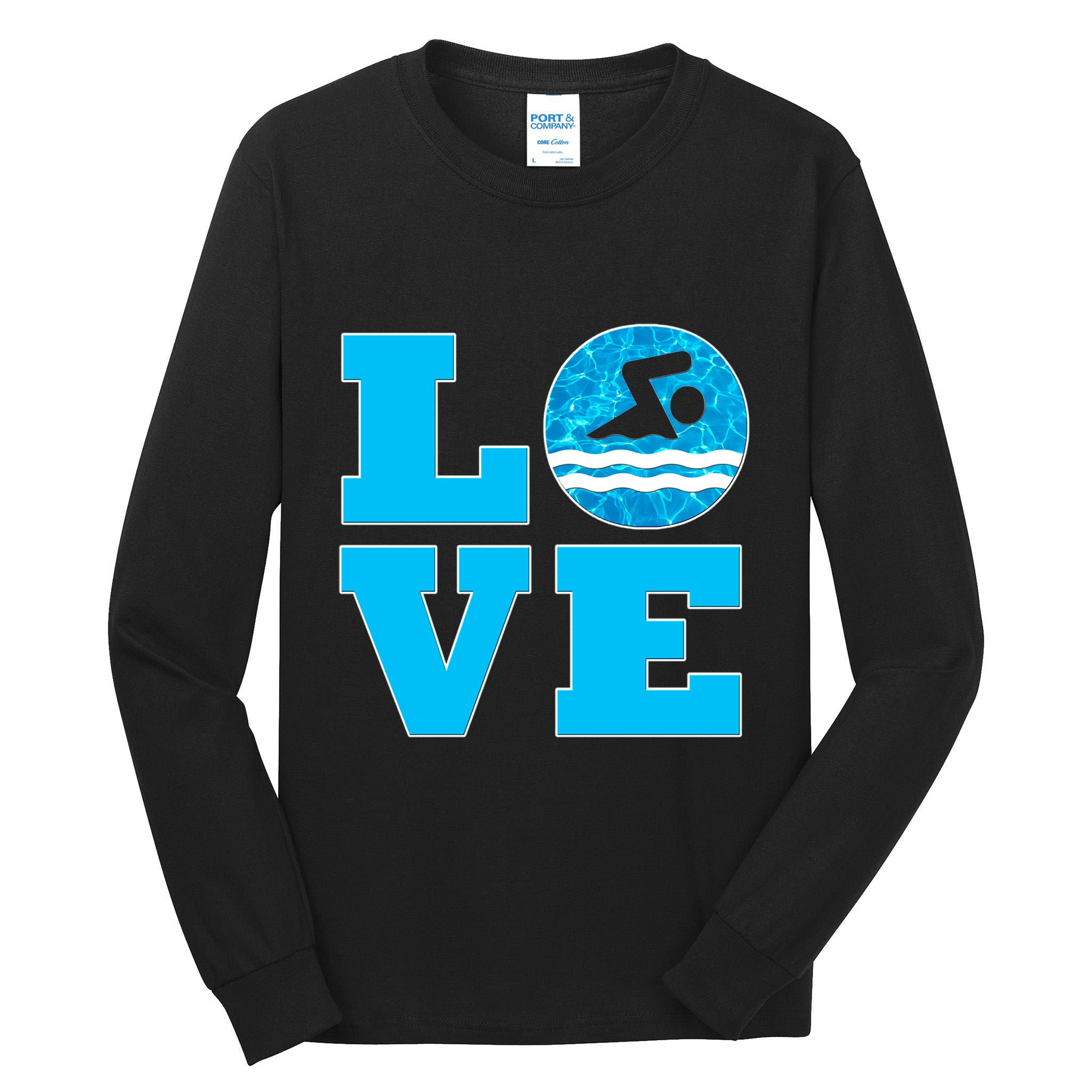 Gift Swim Love For Swimmers & Swimming Tall Long Sleeve T-Shirt