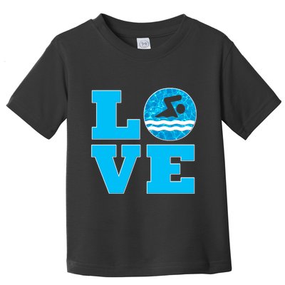 Gift Swim Love For Swimmers & Swimming Toddler T-Shirt