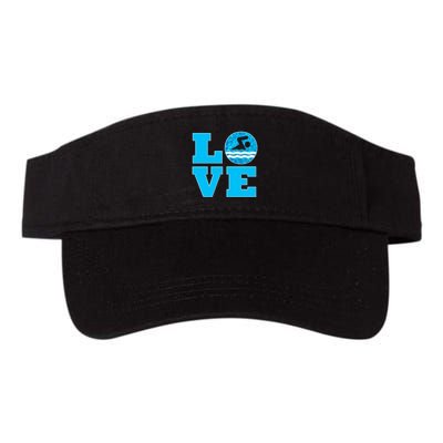 Gift Swim Love For Swimmers & Swimming Visor