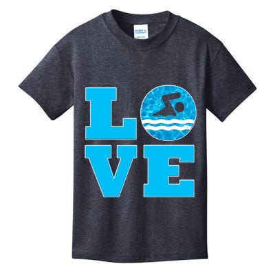 Gift Swim Love For Swimmers & Swimming Kids T-Shirt