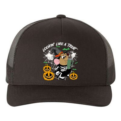 Gus Skeleton Lookin Like A Treat Halloween Yupoong Adult 5-Panel Trucker Hat