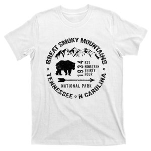 Great Smoky Mountains National Park Usa Black Bears Hiking T-Shirt