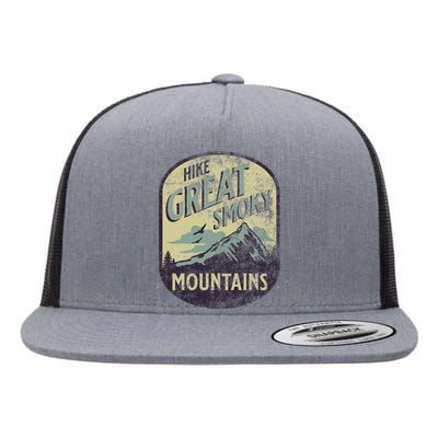 Great Smoky Mountains Nature Hike Mountain Outdoors Flat Bill Trucker Hat