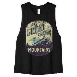 Great Smoky Mountains Nature Hike Mountain Outdoors Women's Racerback Cropped Tank