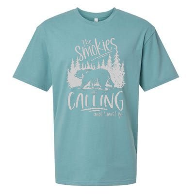 Great Smoky Mountains The Smokies Are Calling And I Must Go Sueded Cloud Jersey T-Shirt