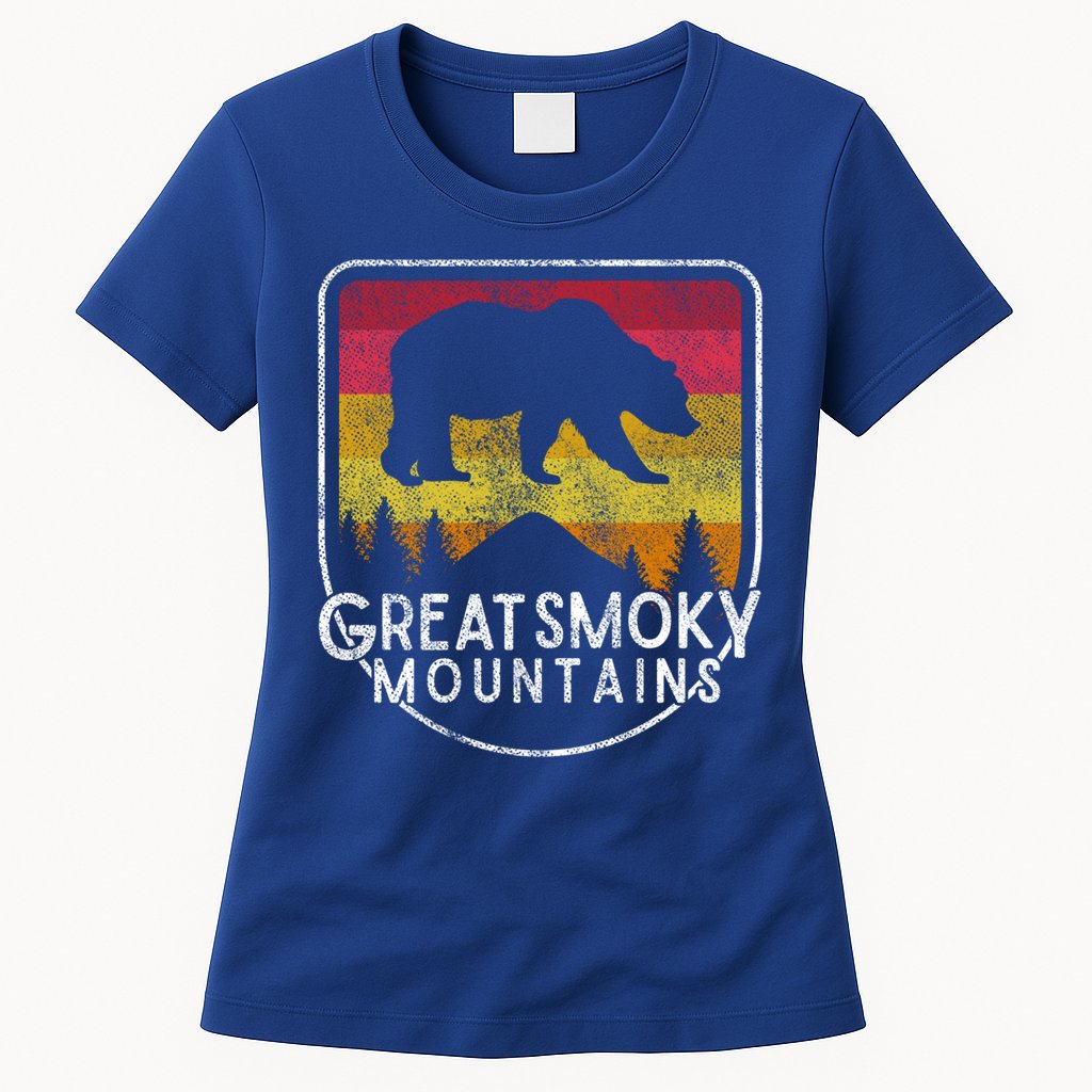 Great Smoky Mountains National Park Retro Gift Womens T-Shirt