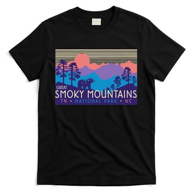 Great Smoky Mountains National Park Retro Scenery T-Shirt