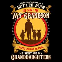 God Sent Me My Grandson And Granddaughters 16 in Basic Backpack