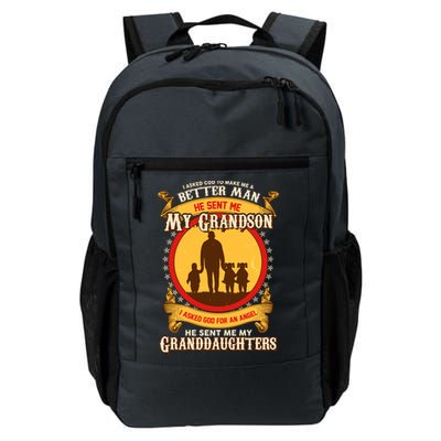 God Sent Me My Grandson And Granddaughters Daily Commute Backpack