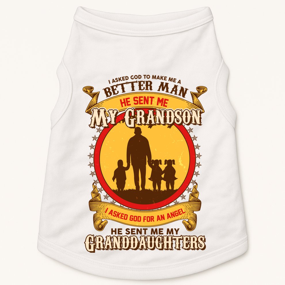 God Sent Me My Grandson And Granddaughters Doggie Tank