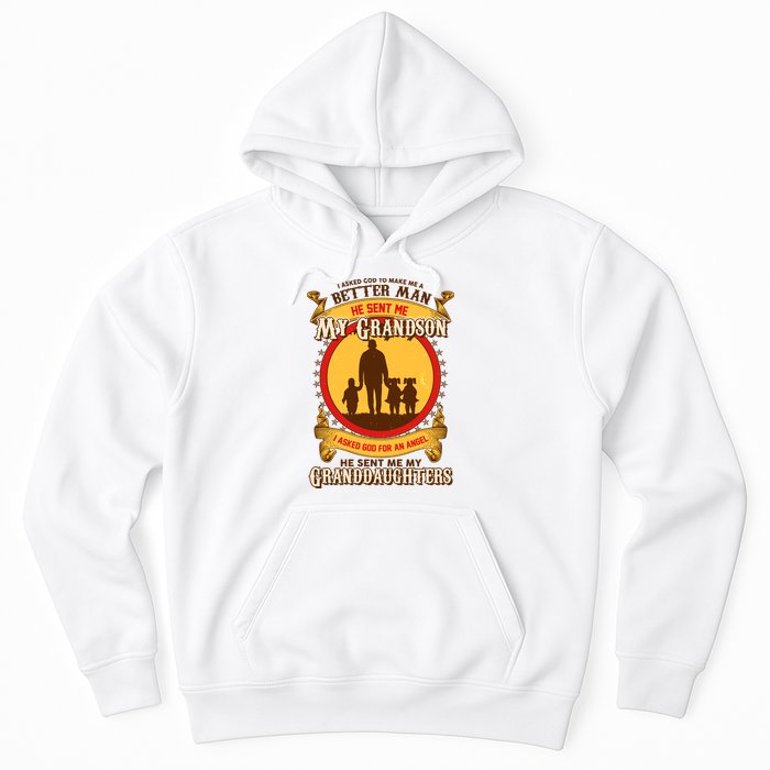 God Sent Me My Grandson And Granddaughters Hoodie