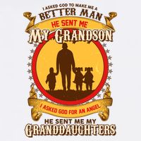 God Sent Me My Grandson And Granddaughters Mug
