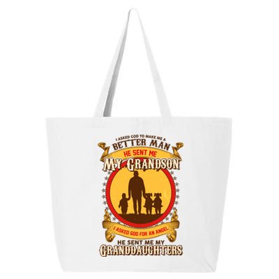 God Sent Me My Grandson And Granddaughters 25L Jumbo Tote