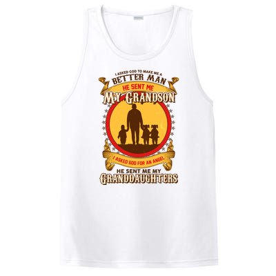 God Sent Me My Grandson And Granddaughters PosiCharge Competitor Tank