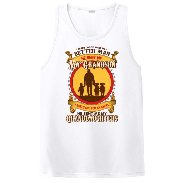 God Sent Me My Grandson And Granddaughters PosiCharge Competitor Tank