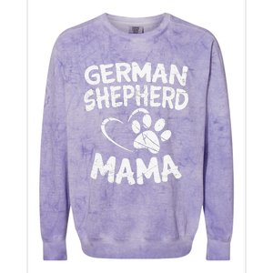 German Shepherd Mama Lover Mom Dog Owner Gifts Colorblast Crewneck Sweatshirt