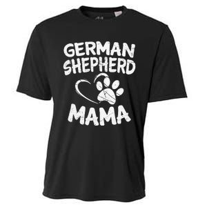 German Shepherd Mama Lover Mom Dog Owner Gifts Cooling Performance Crew T-Shirt