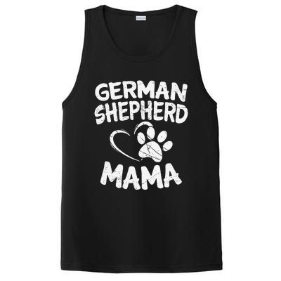 German Shepherd Mama Lover Mom Dog Owner Gifts PosiCharge Competitor Tank