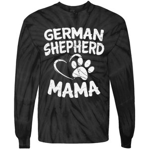 German Shepherd Mama Lover Mom Dog Owner Gifts Tie-Dye Long Sleeve Shirt