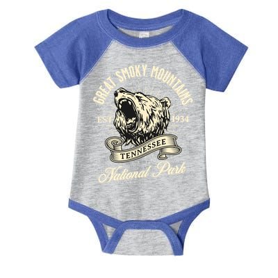 Great Smoky Mountains National Park Tennessee Bear Hike Meaningful Gift Infant Baby Jersey Bodysuit