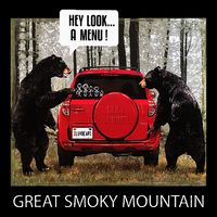 Great Smoky Mountain Bears Hey Look A Menu Cooling Performance Crew T-Shirt