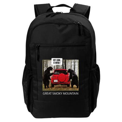 Great Smoky Mountain Bears Hey Look A Menu Backpack
