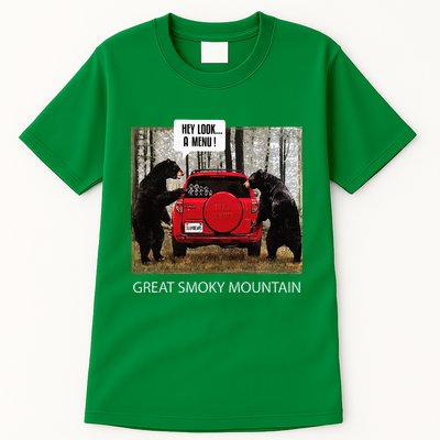 Great Smoky Mountain Bears Hey Look A Menu Tall T-Shirt
