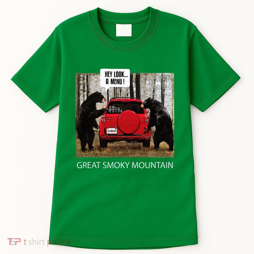 Great Smoky Mountain Bears Hey Look A Menu Tall T-Shirt