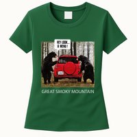 Great Smoky Mountain Bears Hey Look A Menu Womens T-Shirt