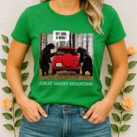 Great Smoky Mountain Bears Hey Look A Menu Womens T-Shirt