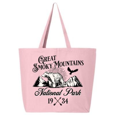Great Smoky Mountains National Park Tennessee Bear Outdoors Gift 25L Jumbo Tote